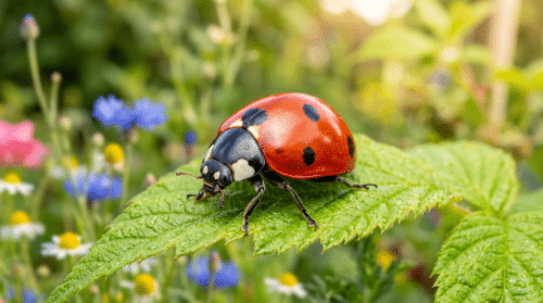 biedronka siedmiokropka powraca do ogrodów w 2026 roku jako naturalny sprzymierzeniec w walce z mszycami, pomagając chronić rośliny bez użycia chemii.