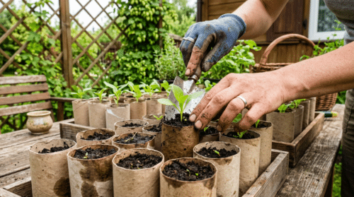 ogrodnicy ponownie wykorzystują rolki po papierze toaletowym jako tanie i ekologiczne doniczki na sadzonki, promując zrównoważone i praktyczne rozwiązania w ogrodnictwie.