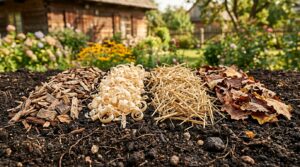 dowiedz się, jak wybrać najlepszy materiał do ściółkowania ogrodu – zrębki, wióry, słoma czy suche liście – w zależności od rodzaju gleby, aby poprawić jej strukturę i wspierać zdrowy wzrost roślin.