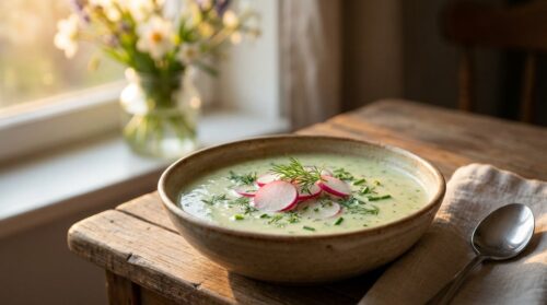 Moja ulubiona zupka na wiosenne wieczory z młodymi rzodkiewkami