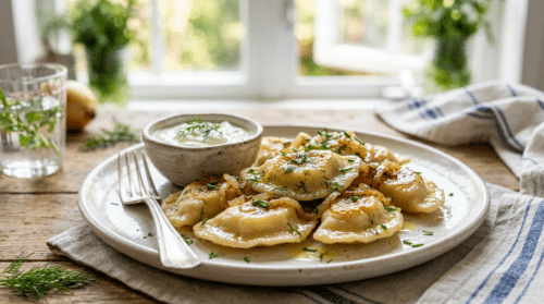 Moje ulubione pierogi na wiosnę to wspomnienie dzieciństwa
